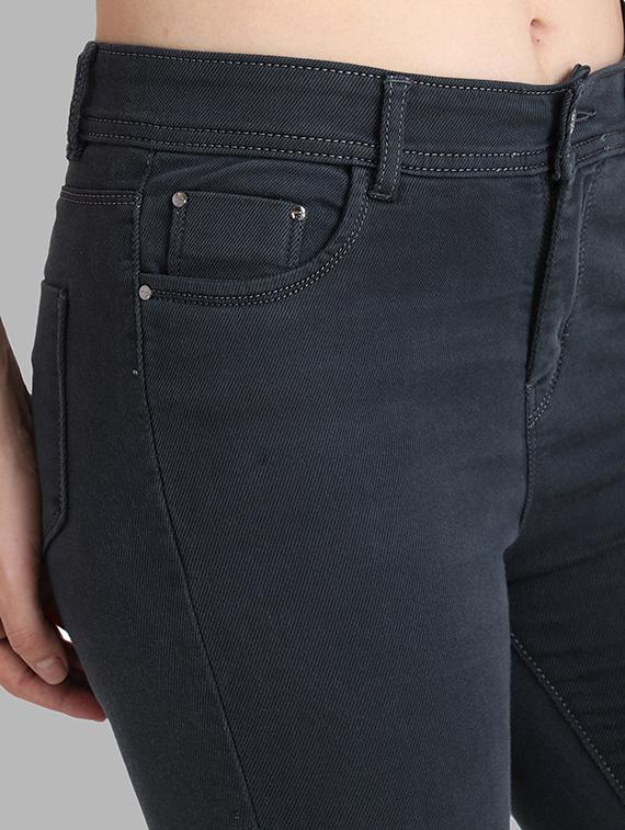 solid grey skinny fit jeans - 20981510 - Standard Image - 5