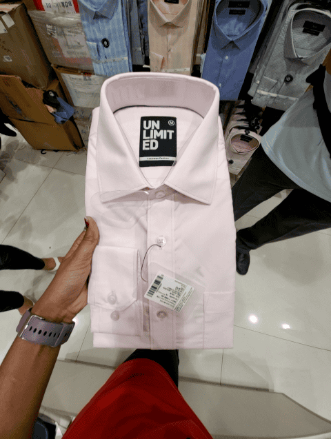pink poly viscose formal shirt - 20982372 -  Standard Image - 0