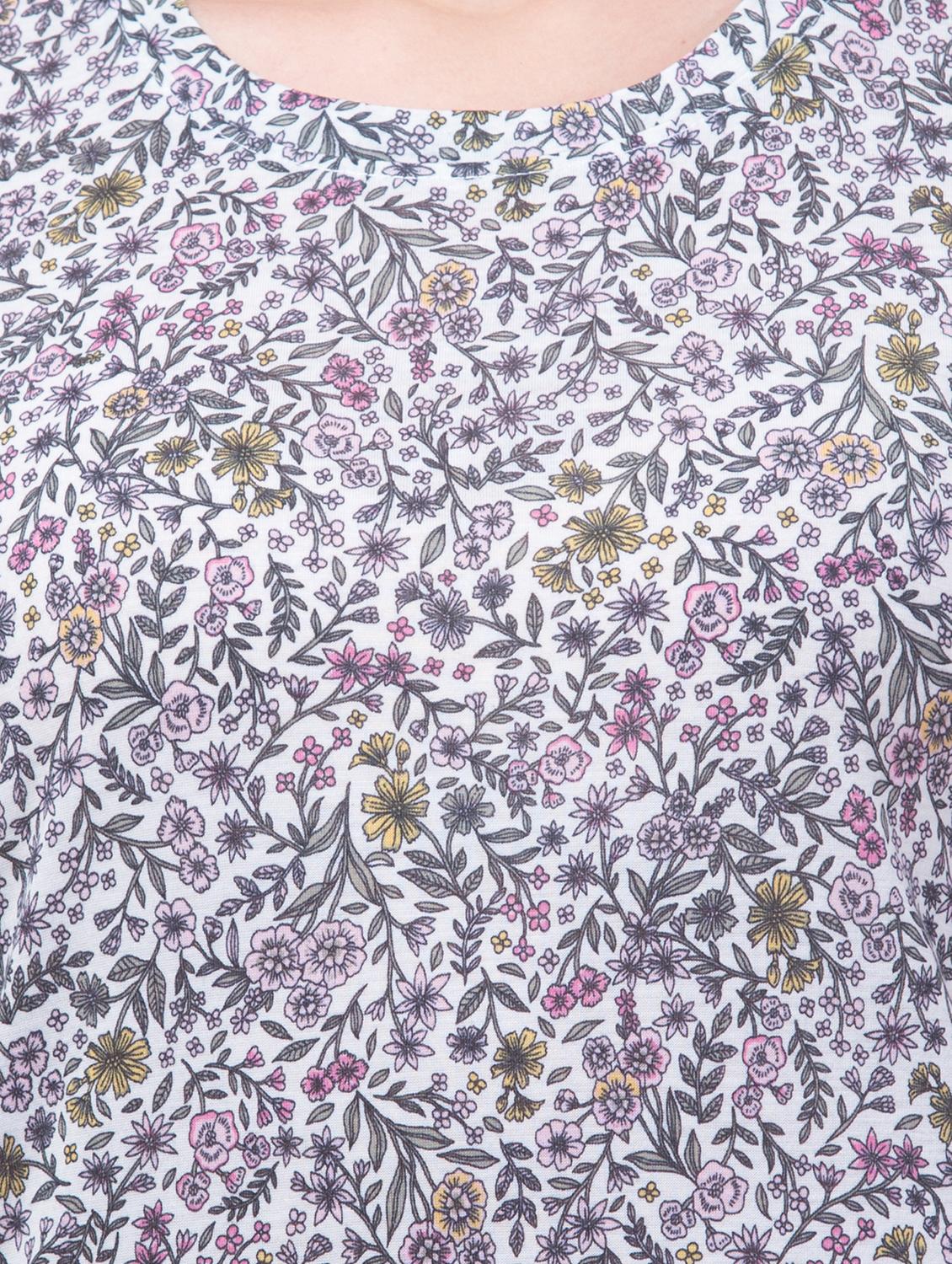 women printed round neck t-shirt - 20982401 - Standard Image - 3