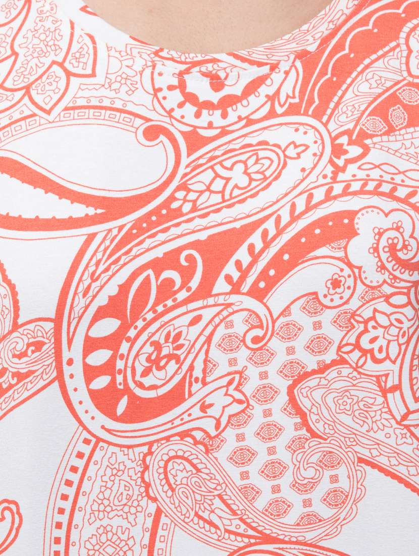women printed round neck t-shirt - 20982427 - Standard Image - 5