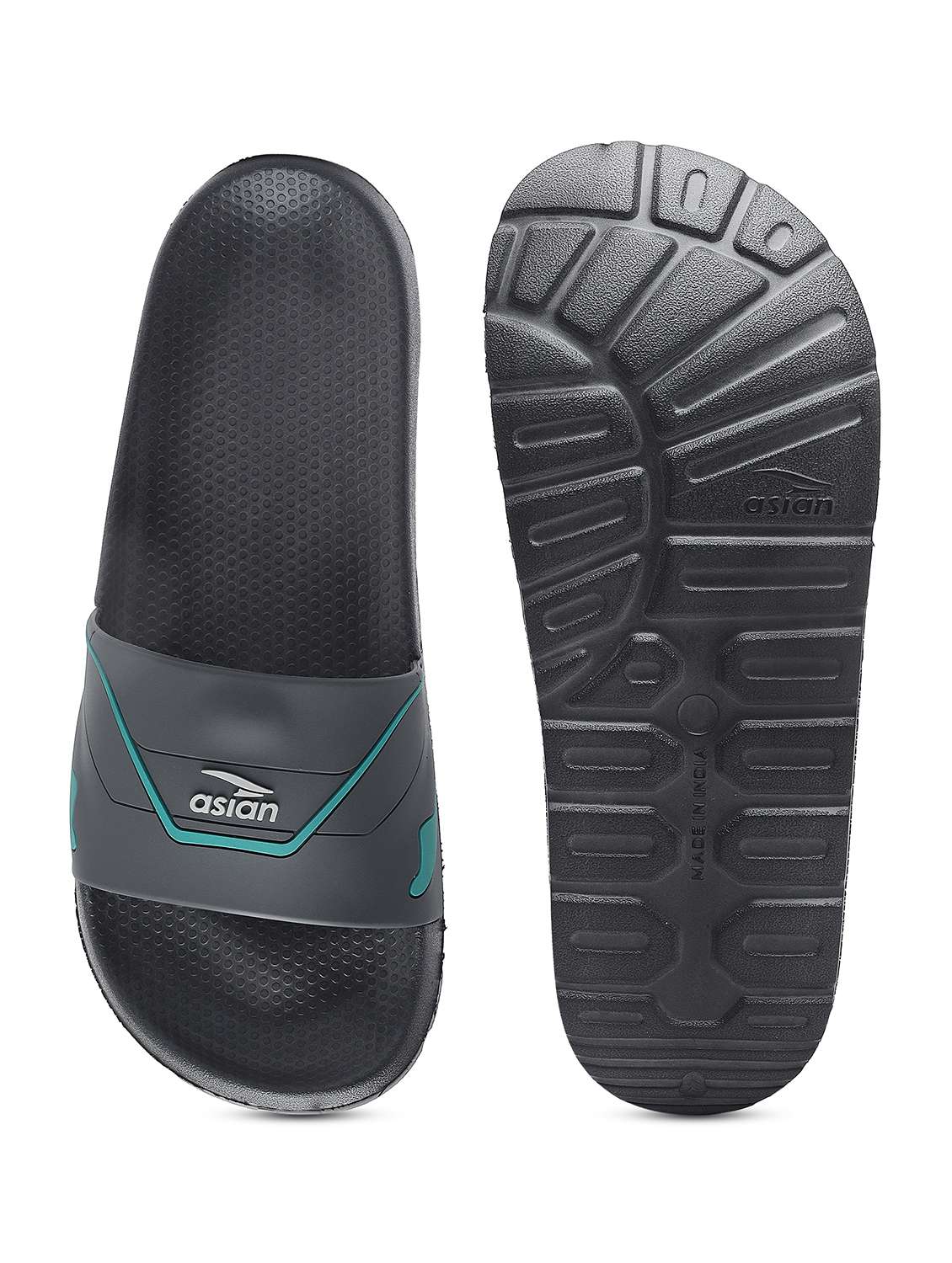 grey eva slip on slippers - 20982564 -  Standard Image - 3