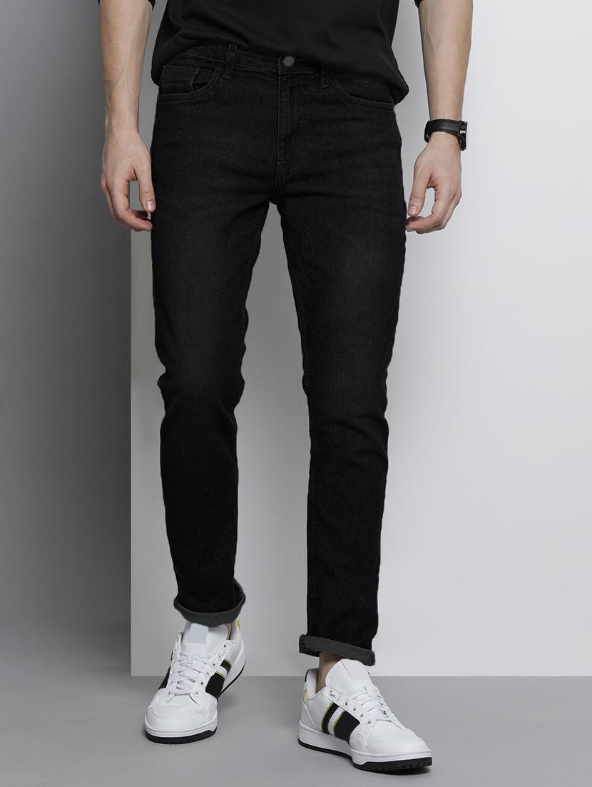 men solid mid rise cotton jeans - 20983214 - Zoom Image - 0