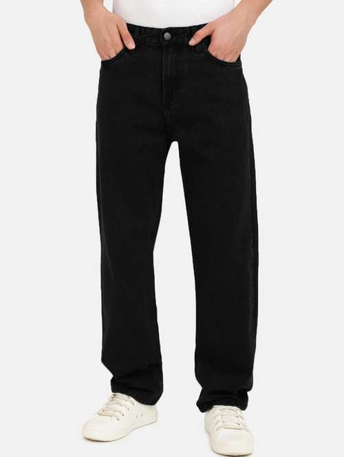 men solid mid rise cotton jeans - 20983218 - Standard Image - 0