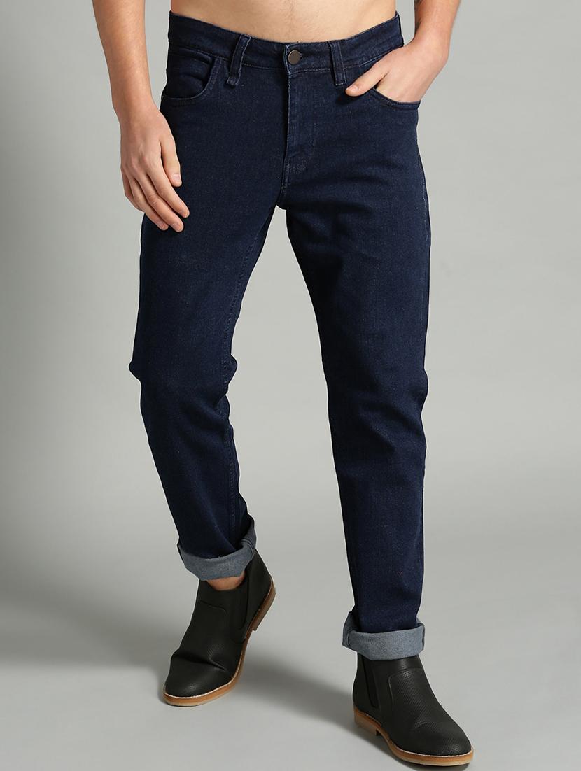 men solid mid rise cotton jeans - 20983220 - Zoom Image - 0