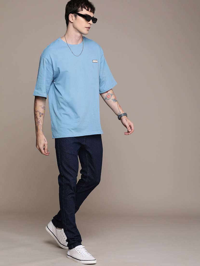 men solid mid rise cotton jeans - 20983224 - Standard Image - 3