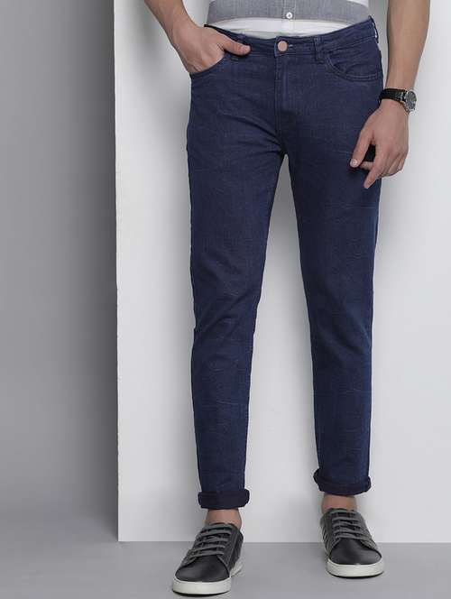 men solid mid rise cotton jeans - 20983232 -  Standard Image - 0