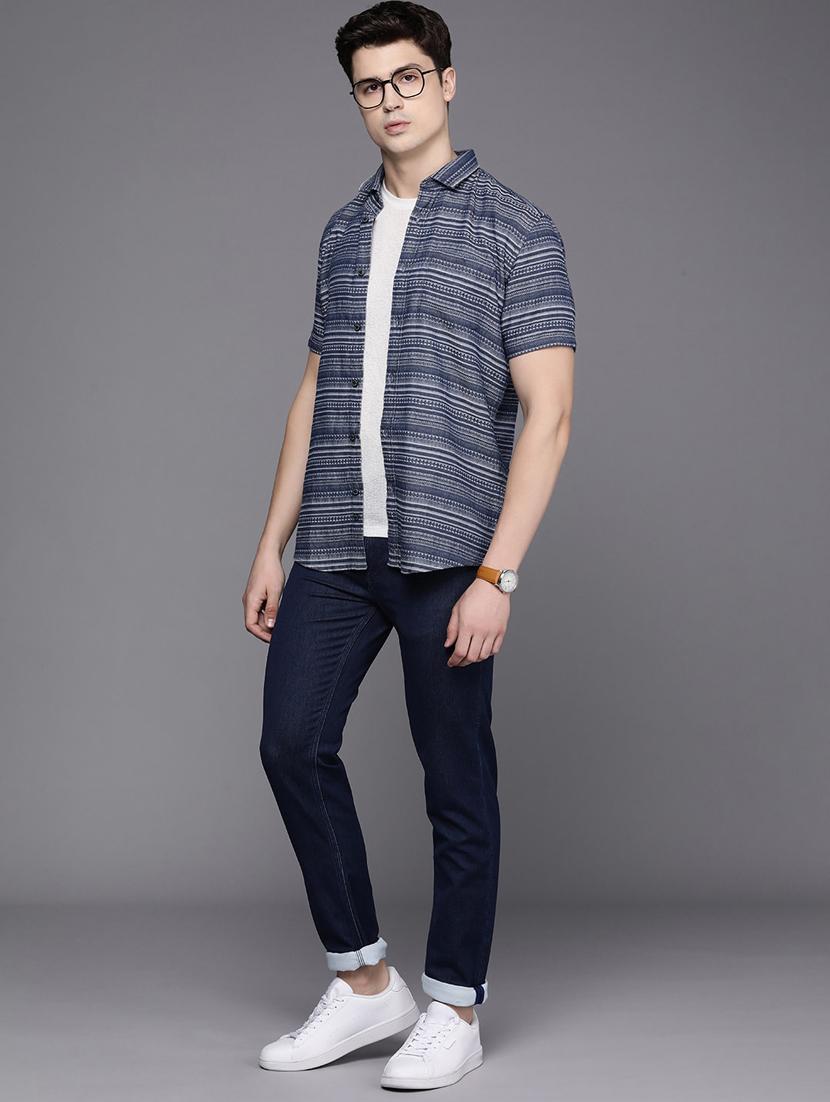 men solid mid rise cotton jeans - 20983244 - Standard Image - 3
