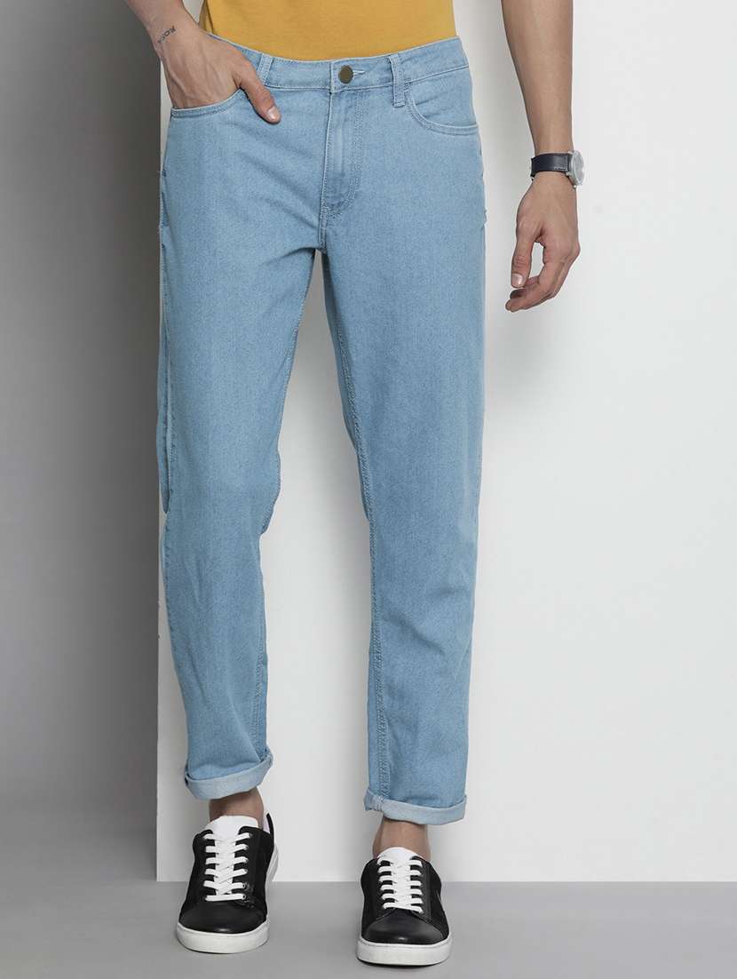 men solid mid rise cotton jeans - 20983251 - Zoom Image - 0