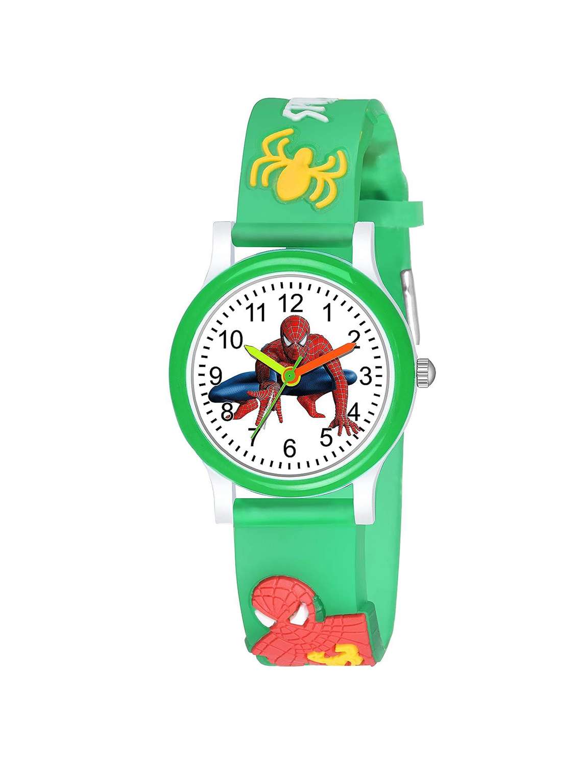 green silicone watch