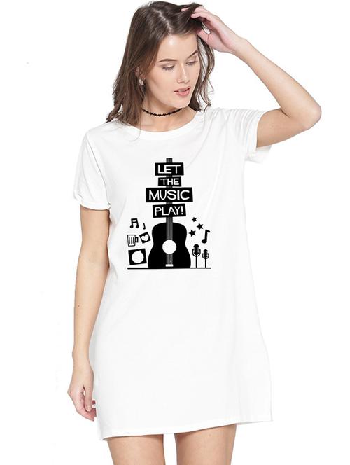 white front print cotton t-shirt - 20983768 - Standard Image - 0