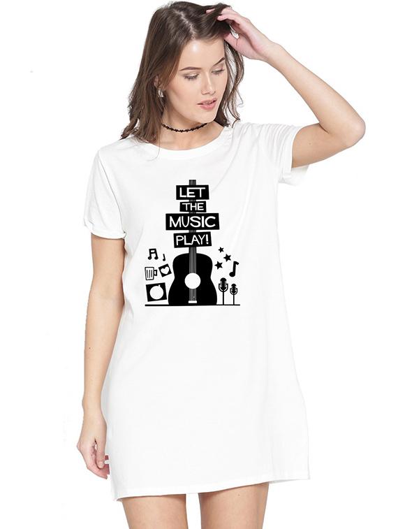 white front print cotton t-shirt - 20983768 - Zoom Image - 0