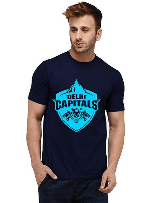 men round neck front print t-shirt - 20984044 - Standard Image - 0