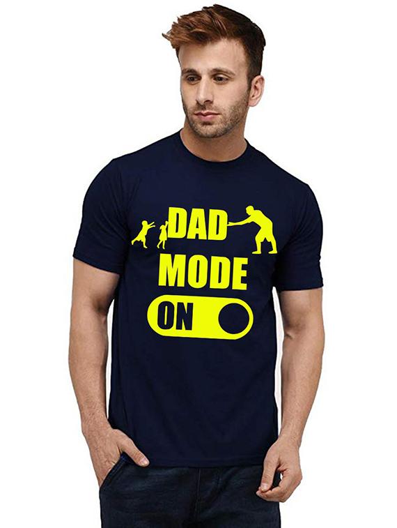 men round neck front print t-shirt - 20984128 - Zoom Image - 0
