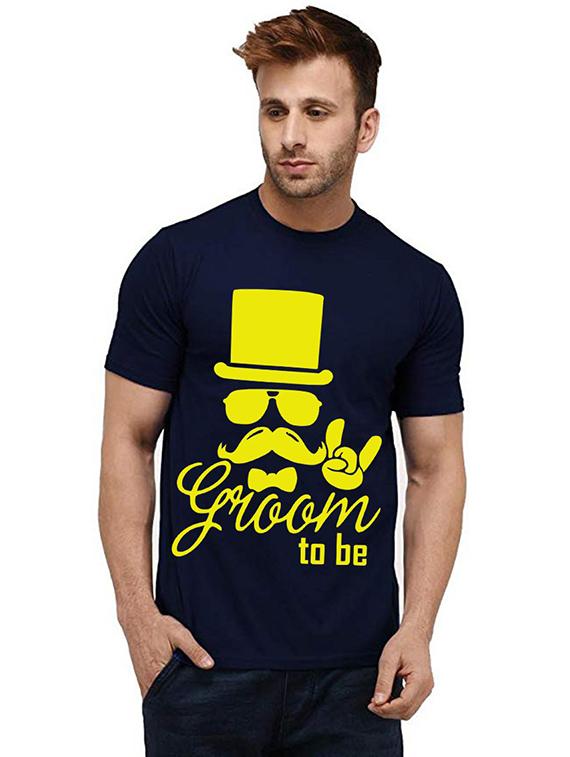 men front print crew neck t-shirt - 20984476 - Zoom Image - 0