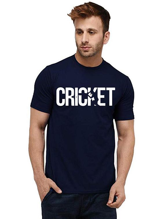 men round neck chest print t-shirt - 20984984 - Zoom Image - 0