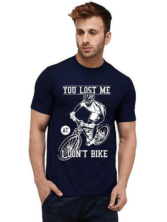 men round neck front print t-shirt - 20985290 - Zoom Image - 0