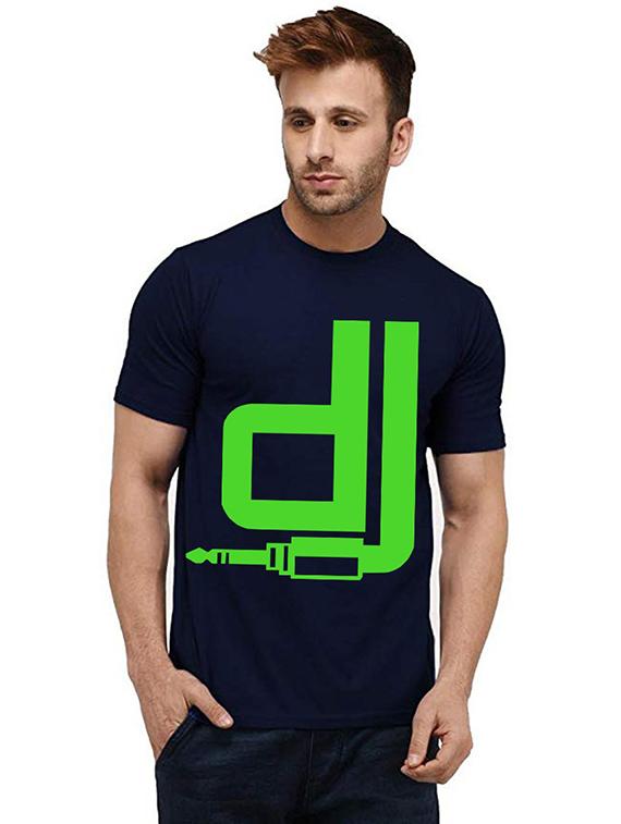 men front print round neck t-shirt - 20985486 - Zoom Image - 0