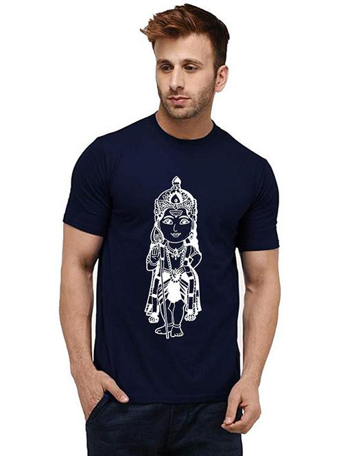 men round neck front print t-shirt - 20985563 -  Standard Image - 0