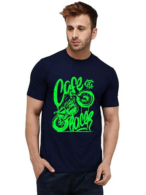 men round neck front print t-shirt - 20985883 -  Standard Image - 0