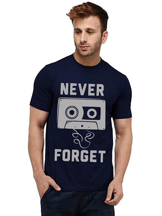 men round neck front print t-shirt - 20986512 - Zoom Image - 0
