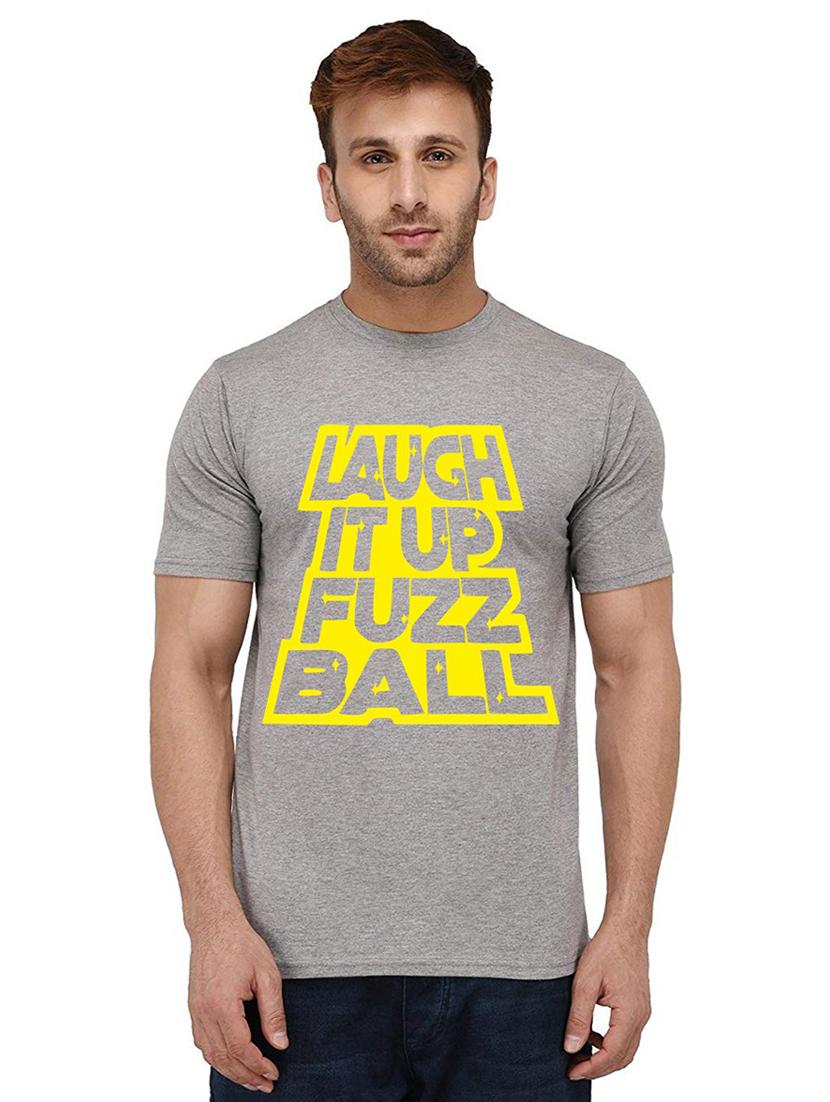 grey front printed casual t-shirt - 20988083 - Zoom Image - 0