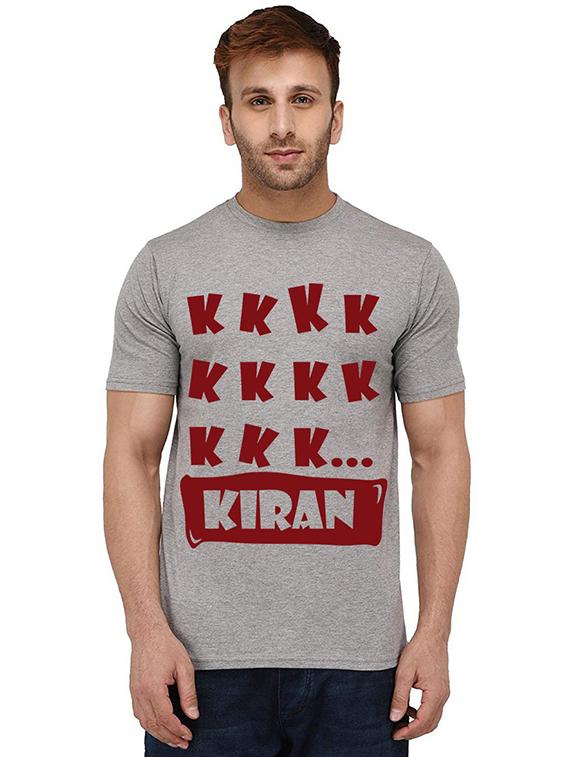 men's round neck front print t-shirt - 20988946 - Zoom Image - 0