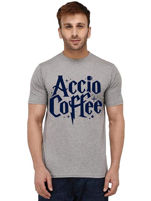 men round neck front printed t-shirt - 20988977 - Standard Image - 0