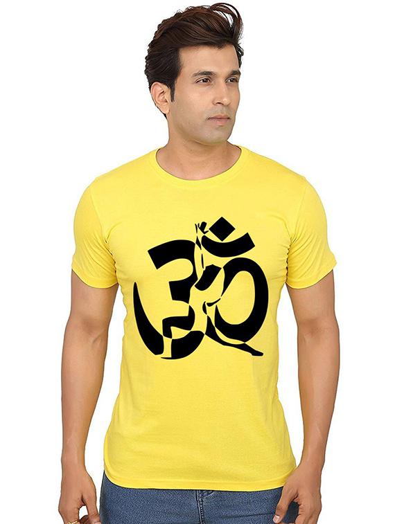 men front print round neck t-shirts - 20991086 -  Zoom Image - 0