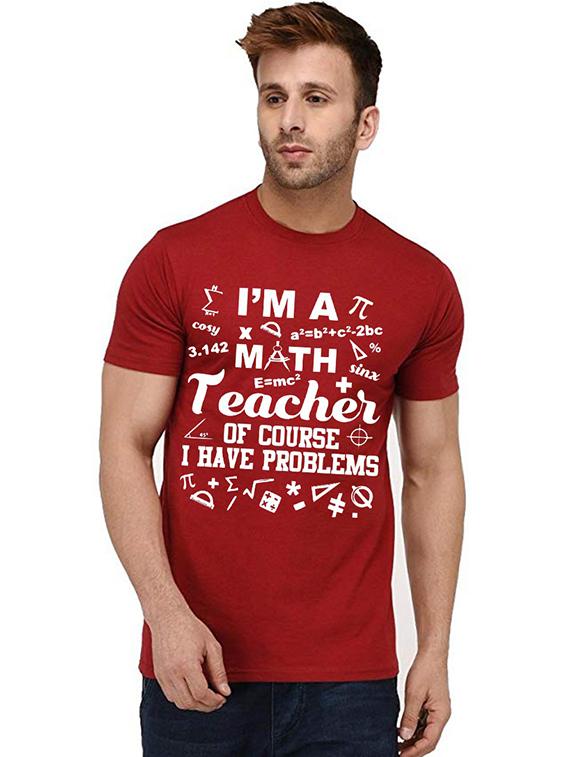 men round neck front print t-shirt - 20992116 - Zoom Image - 0