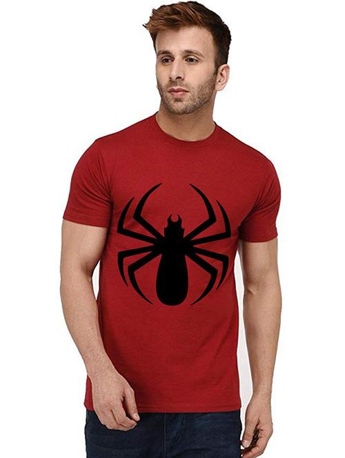 men's round neck front print t-shirt - 20993219 - Standard Image - 0