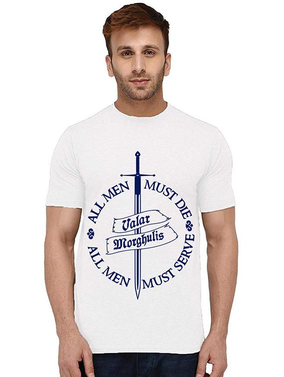men round neck front print t-shirt - 20993923 - Zoom Image - 0