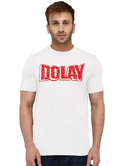 men round neck chest print t-shirt - 20993998 - Standard Image - 0