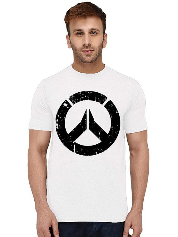 men round neck front print t-shirt - 20994027 - Zoom Image - 0