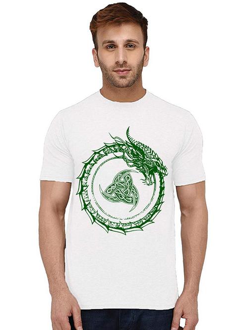 men round neck front print t-shirt - 20994066 - Standard Image - 0