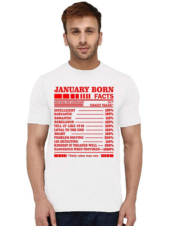 men round neck front print t-shirt - 20994518 - Zoom Image - 0
