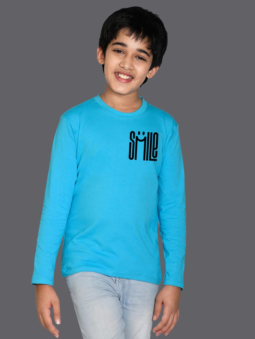 light blue cotton blend tshirt - 20997002 - Zoom Image - 0
