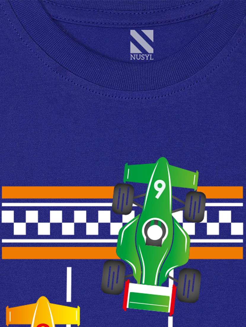blue cotton blend tshirt - 20997038 - Standard Image - 3