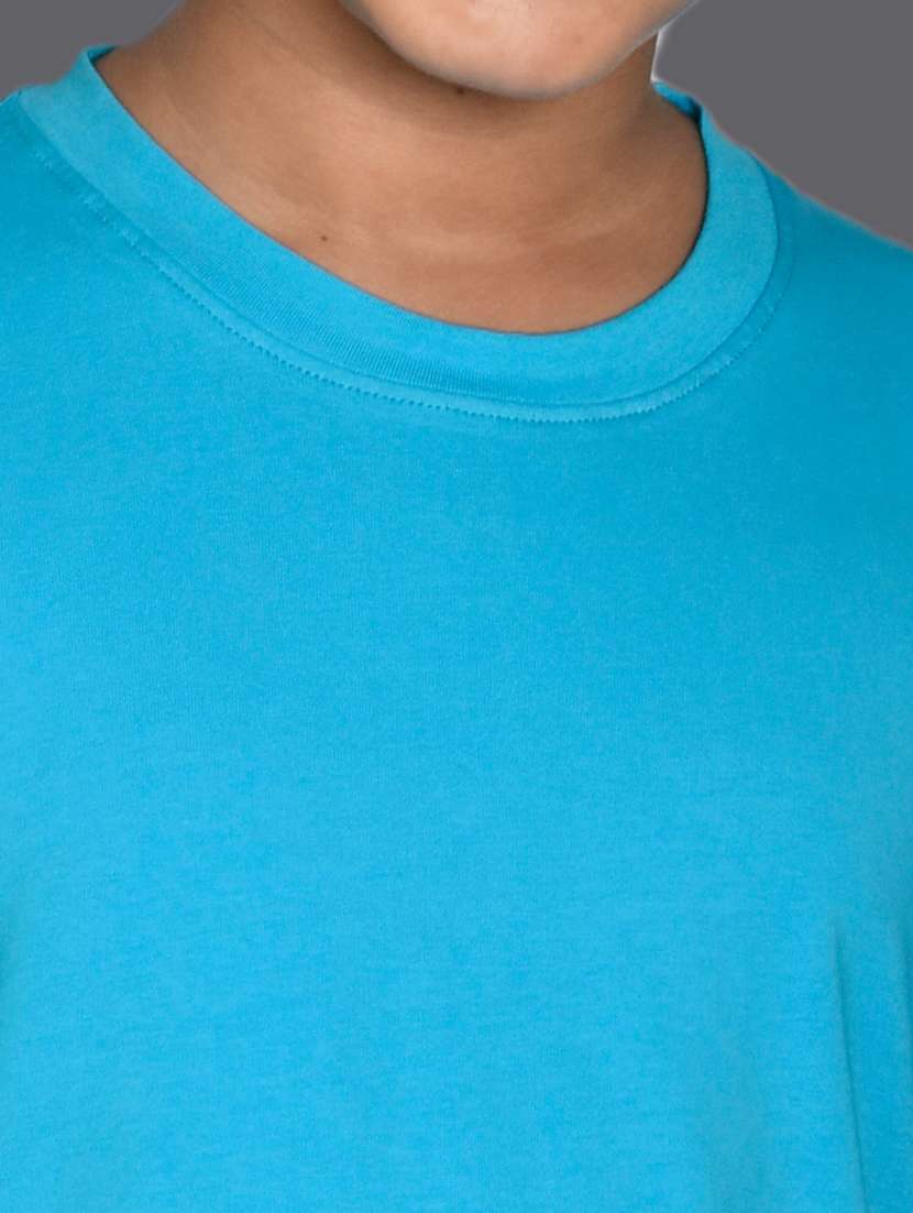 light blue cotton blend tshirt - 20997072 - Standard Image - 3