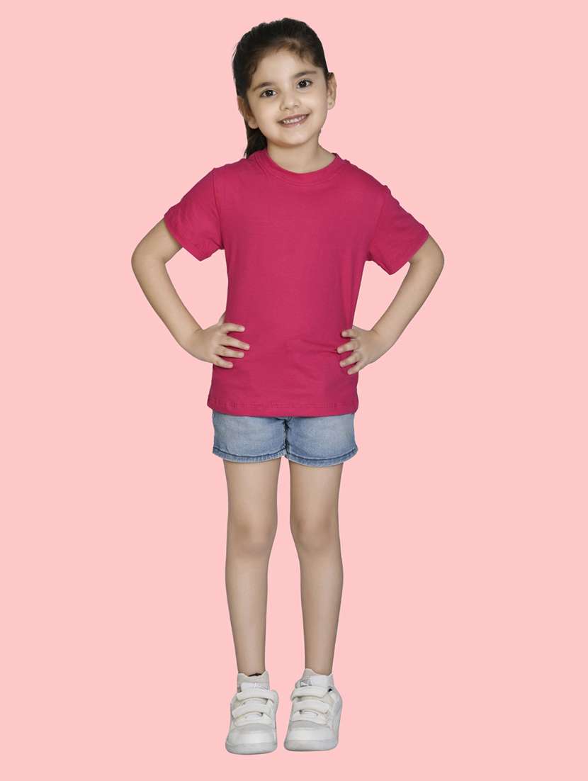 fuchsia cotton blend tee - 20997690 - Standard Image - 3