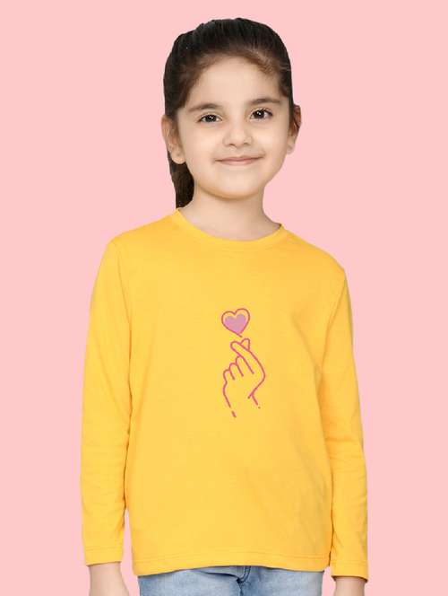 yellow cotton blend tee - 20997827 - Standard Image - 0