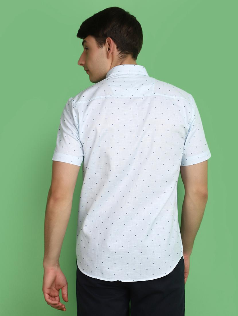 men printed slub casual shirt - 20998273 - Standard Image - 3