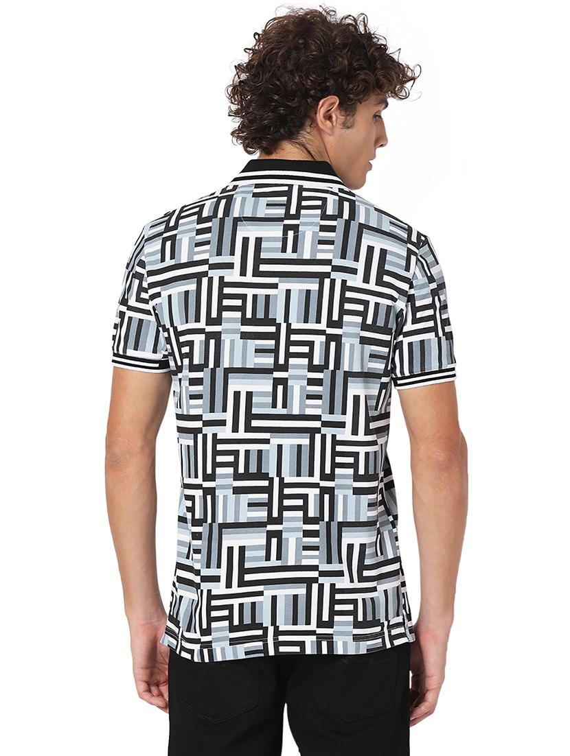 grey cotton all over print tshirt - 20998408 - Standard Image - 3