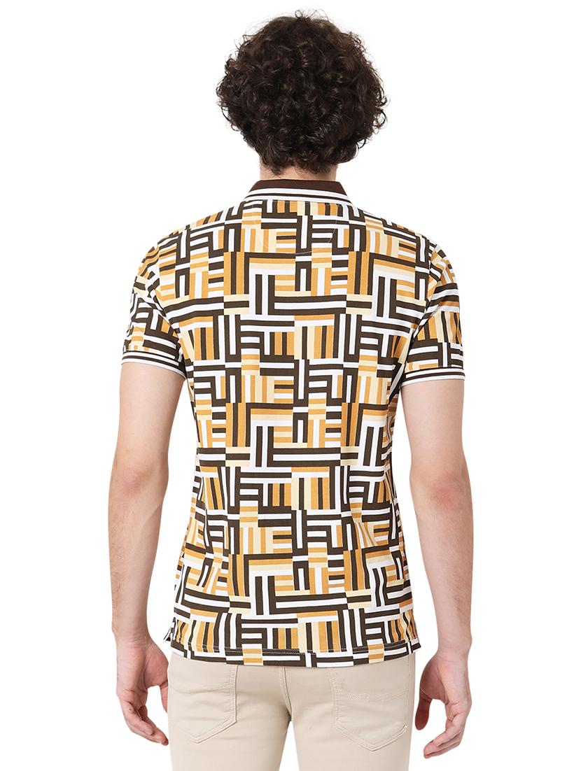 mustard cotton all over print tshirt - 20998409 - Standard Image - 3