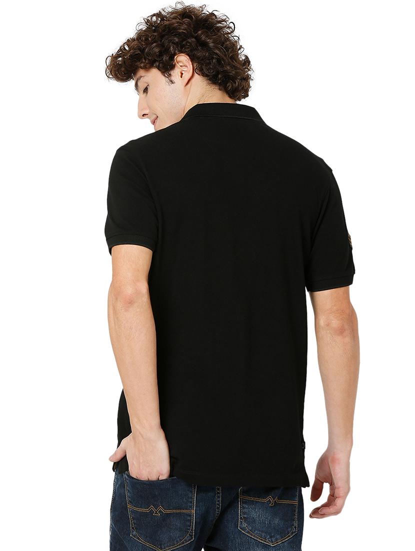 black cotton plain tshirt - 20998434 - Standard Image - 3
