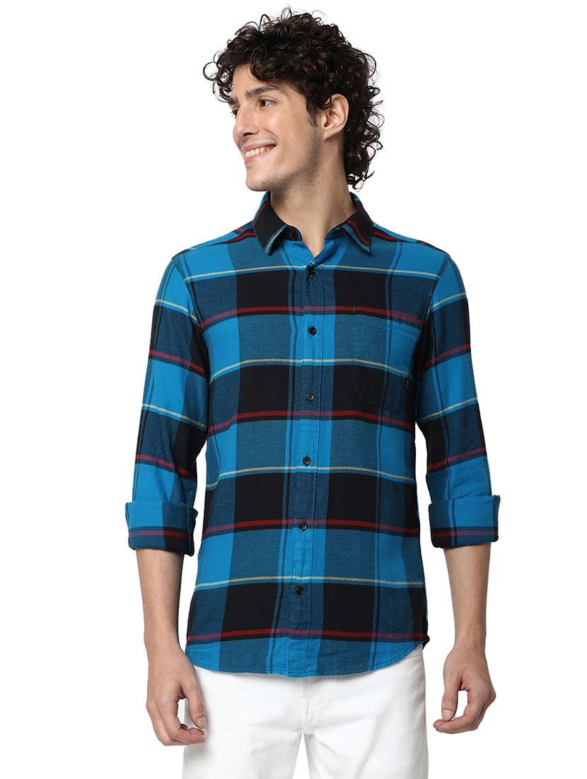 black cotton casual shirt - 20998505 - Zoom Image - 0