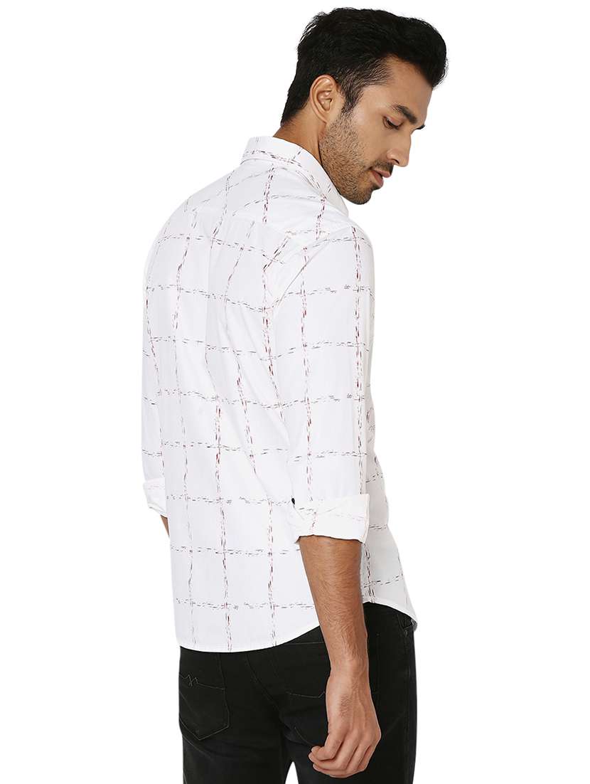 white cotton casual shirt - 20998527 - Standard Image - 3