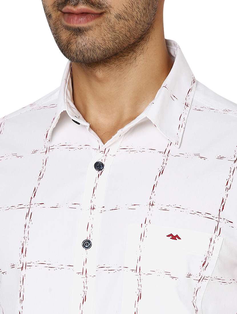 white cotton casual shirt - 20998527 - Standard Image - 5