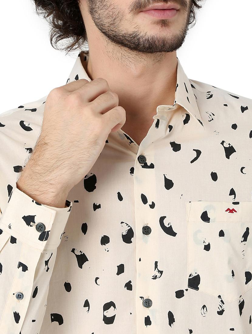 off white cotton casual shirt - 20998568 - Standard Image - 5