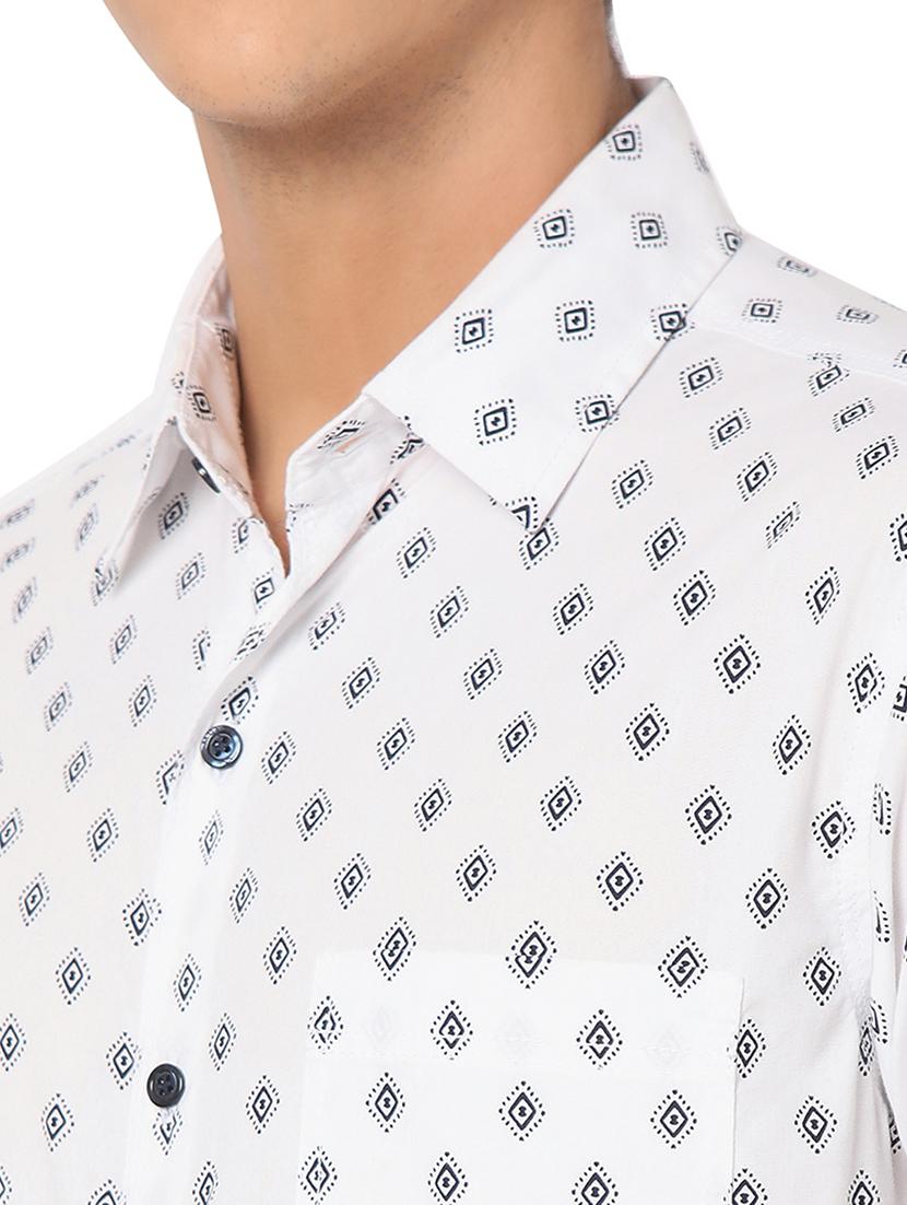 white cotton casual shirt - 20998569 - Standard Image - 5