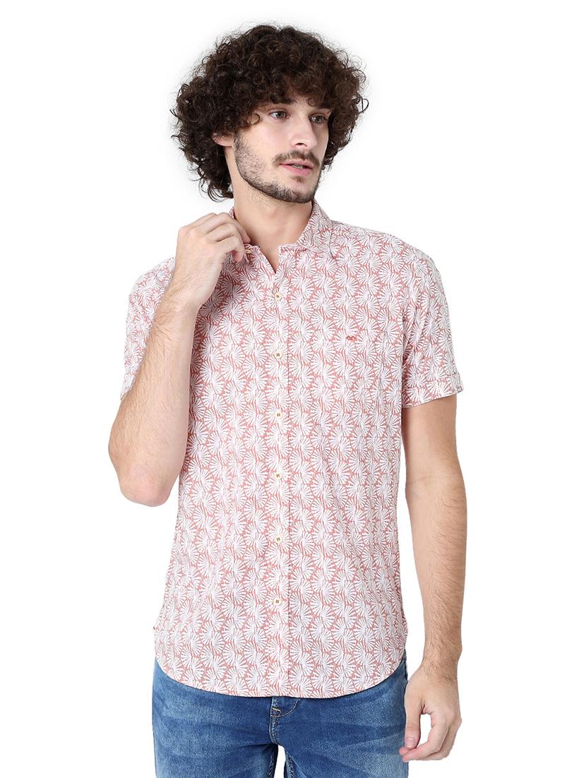 pink cotton casual shirt - 20998579 -  Zoom Image - 0